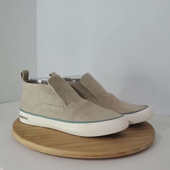 Seavees Women's Huntington Middie Jungmaven Tan Hemp Canvas Slip-On Shoes Size 9 - Picture 1 of 14